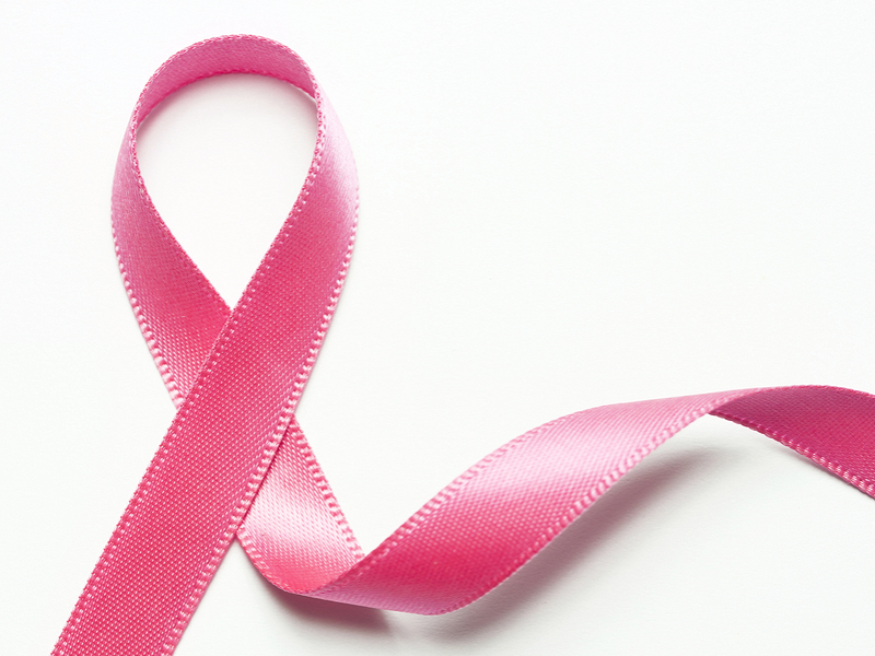pink ribbon for breast cancer iamge
